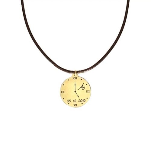Προσωποποιημένο κολιέ ρολόι γέννηση παιδιού