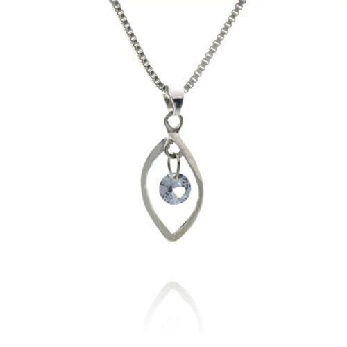 Κολιέ σε σχέδιο μάτι από ασήμι 925