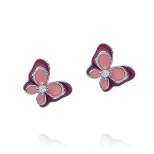 Παιδικό σκουλαρίκι λουδουδάκι από ασήμι 925