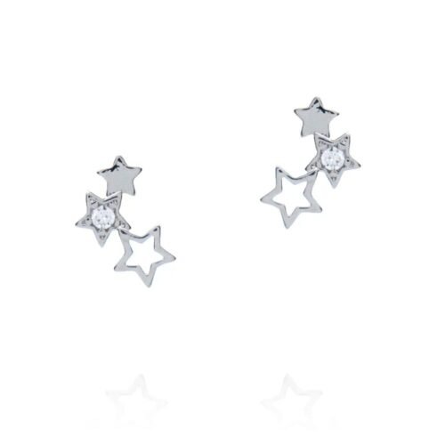 Σκουλαρίκια αστεράκια από ασήμι 925