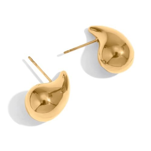 Σκουλαρίκια Drops σε σχέδιο σταγόνας από ανοξείδωτο ατσάλι 316L 100% waterproof