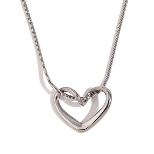 Κολιέ καρδιά από ανοξείδωτο ατσάλι 316L 100% waterproof