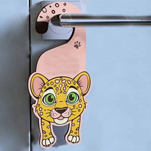 Προσωποποιημένο ταμπελάκι για πόρτα παιδικού δωματίου σχέδιο Τίγρη