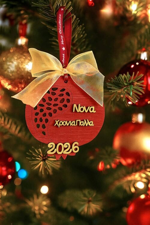 Γούρι Ρόδι 2026 Προσωποποιημένο - Νονά Χρόνια Πολλά