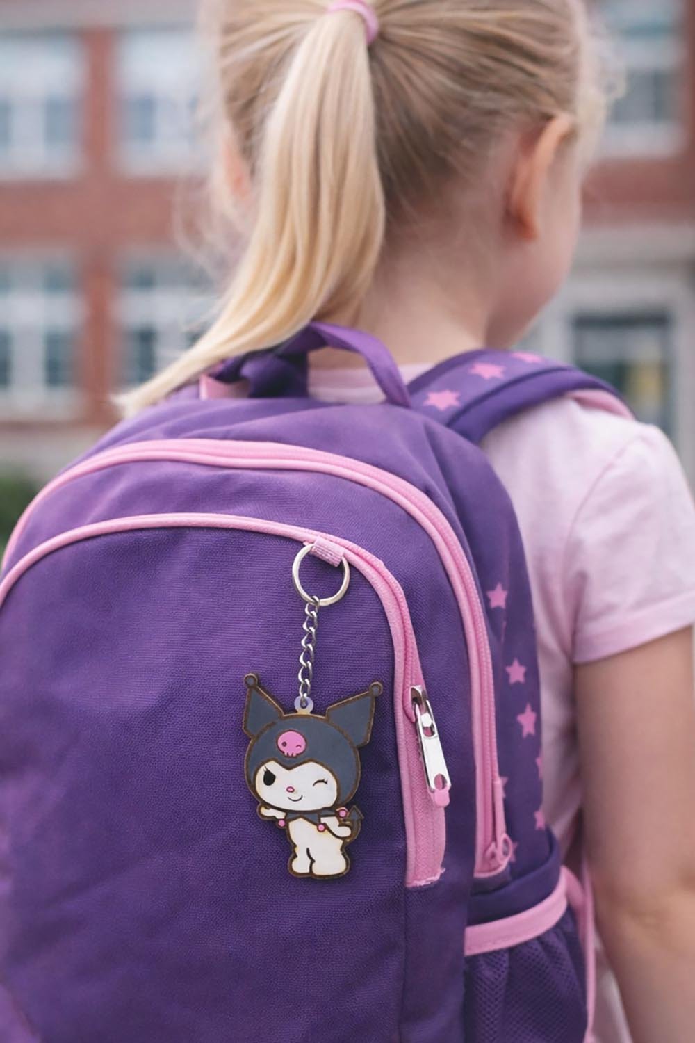 mprelok0010-2 Ξύλινο μπρελόκ Kuromi